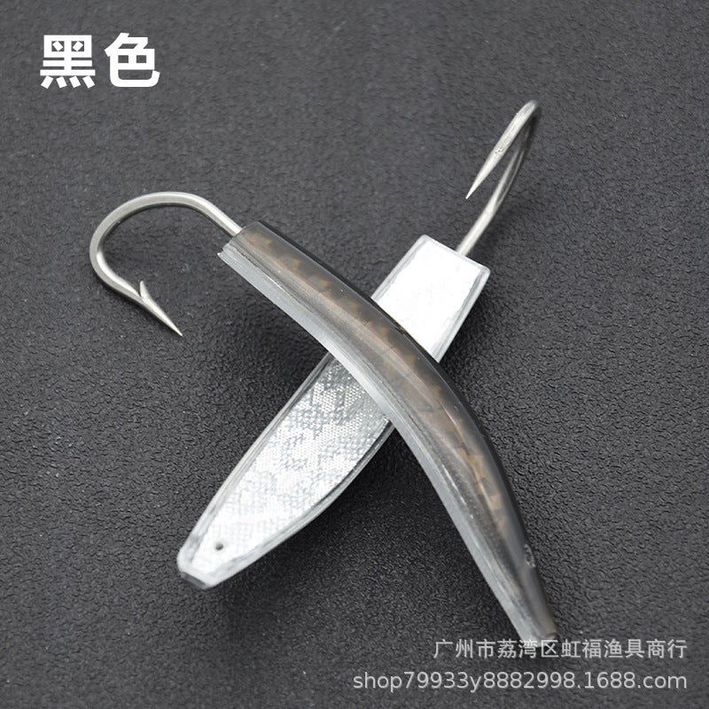Generic New DF Bow Corners Trolling 9-10CM Compatible with Minnow Slippers Black 9cm (two)