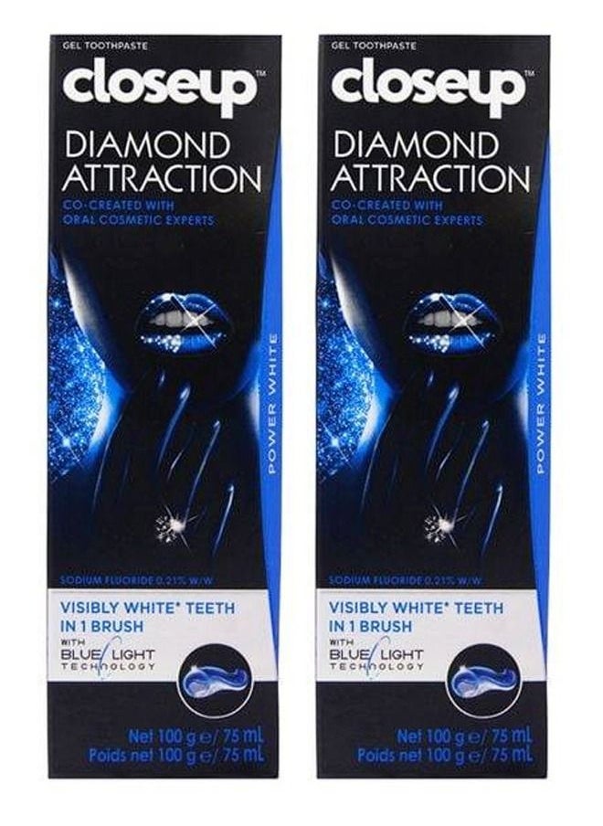 Close Up - 2 Pieces Of Closeup Diamond Attraction Gel Toothpaste 2 X 100 g - Image 1