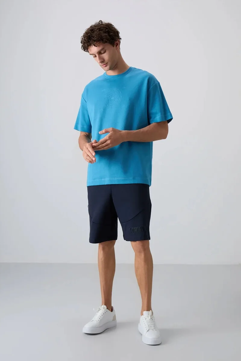 Tommylife TOMMY Oversized Cotton-Blend Crew Neck T-Shirt