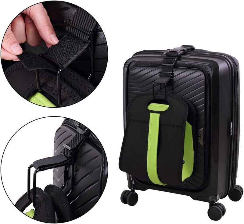 Vigorport Luggage Hook Strap,J Hook for add a Bag Luggage,Multi Adjustment Bag Strap Hook with Hands Free(Black-Large Size) - Image 3