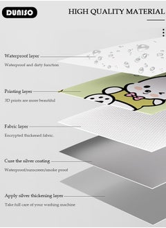 DUNISO Washing Washer and Dryer Covers,Top Load Washing Machine Cover Laundry Dryer Protect Cover,Mung Bean Dog Pattern Automatic Wave Washing Machine Cover,Oxford Cloth Cover,Waterproof Dustproof and Thickened Protection Cover for Most 8.5-12kg  Washing Machine,Size XL  - Image 5