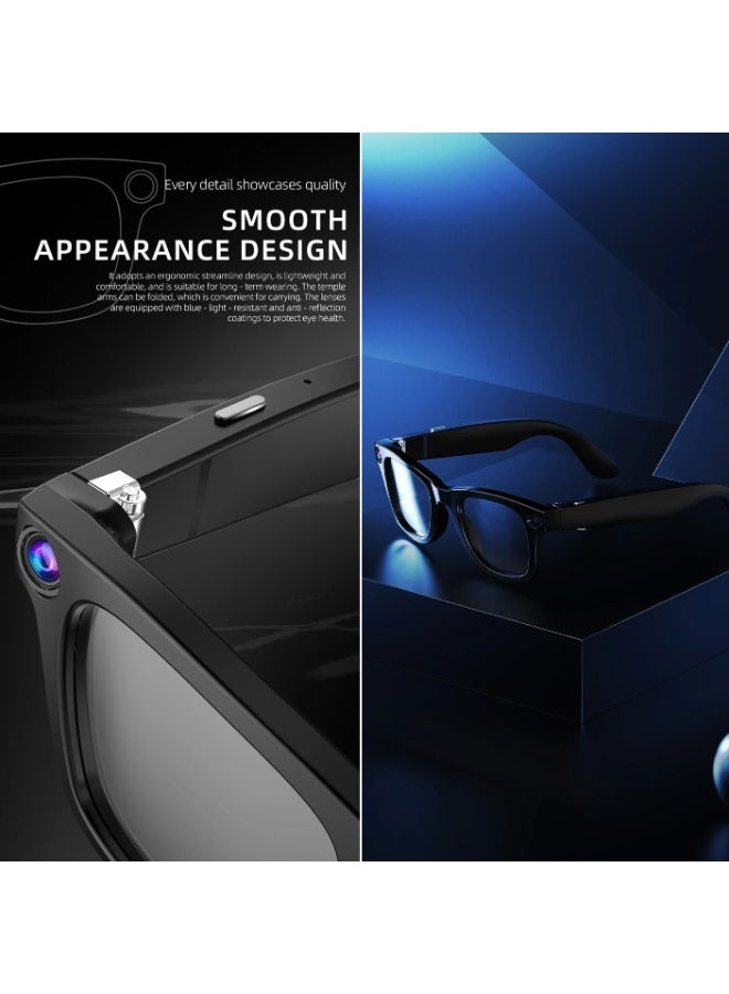 AI Smart Glasses with 8MP Camera, Real-Time Translation, Wireless Calls, Bluetooth and Wi-Fi Transfer, Android Compatible Design for Travel, Work, and Daily Hands-Free Use - Image 3