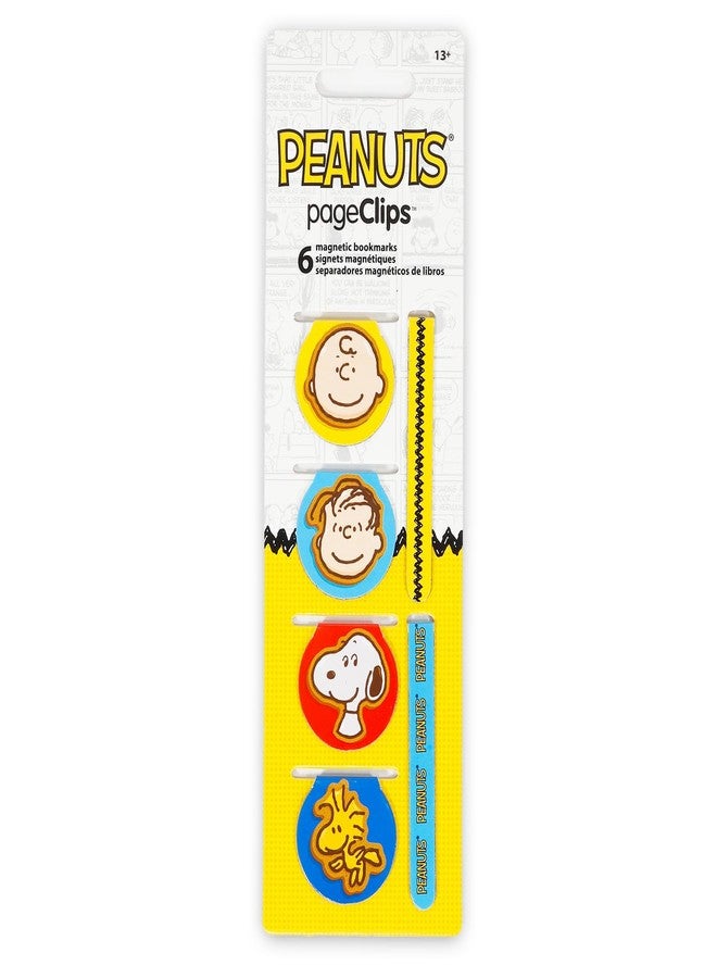 Peanuts Bookmark Set - Bundle with 6 Bookmark Page Clips Featuring Snoopy, Charlie Brown, More Plus Stickers | Peanuts School Supplies for Boys, Girls, Kids - Image 2
