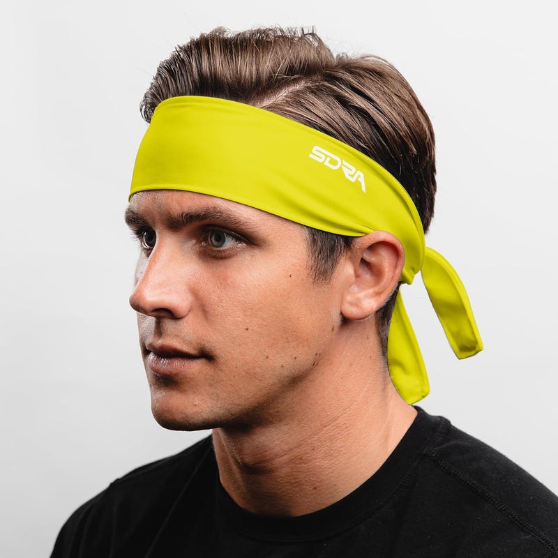 Suddora Tie Headband, Unisex Fabric Sweatband, Moisture Wicking Performance Blend Fabric, Head Tie for Karate, Running, Cycling, Tennis, Cosplay for Ninja Halloween, One Size Fits All - Image 2