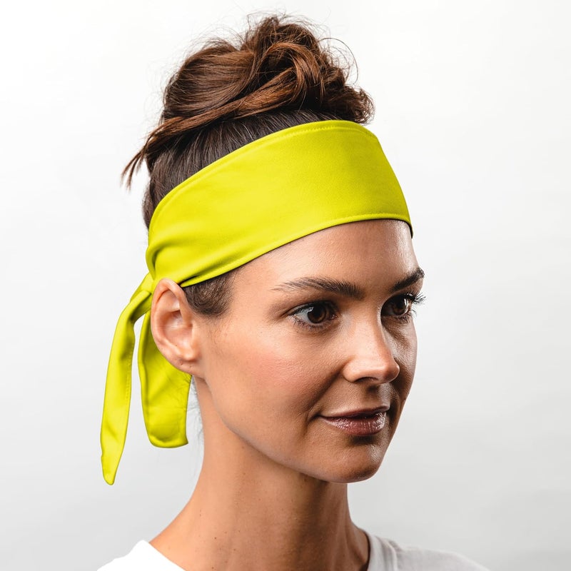 Suddora Tie Headband, Unisex Fabric Sweatband, Moisture Wicking Performance Blend Fabric, Head Tie for Karate, Running, Cycling, Tennis, Cosplay for Ninja Halloween, One Size Fits All - Image 3