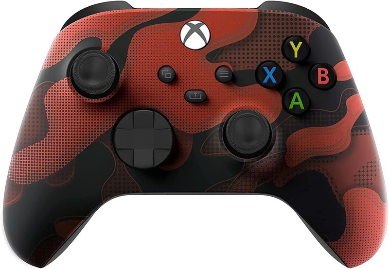 Custom Controllerzz Wireless Controller for Microsoft Xbox Series X/S & Xbox One - Soft Touch Feel - Custom Xbox Series X/S Controller (X/S Red Camo) - Image 1