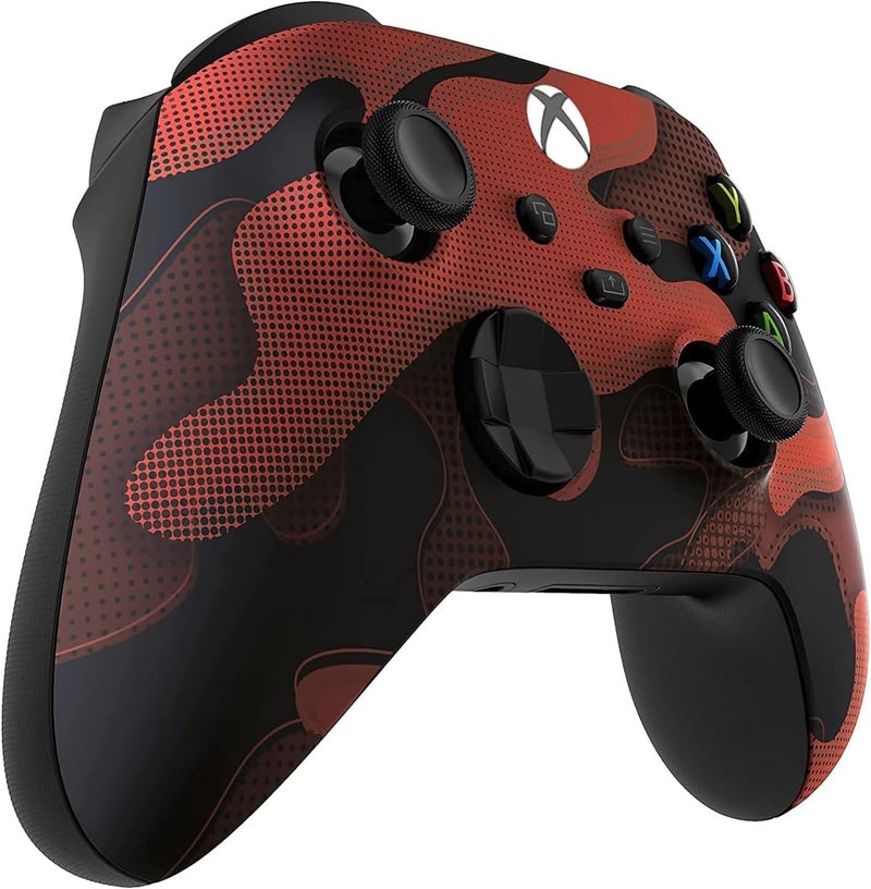 Custom Controllerzz Wireless Controller for Microsoft Xbox Series X/S & Xbox One - Soft Touch Feel - Custom Xbox Series X/S Controller (X/S Red Camo) - Image 2
