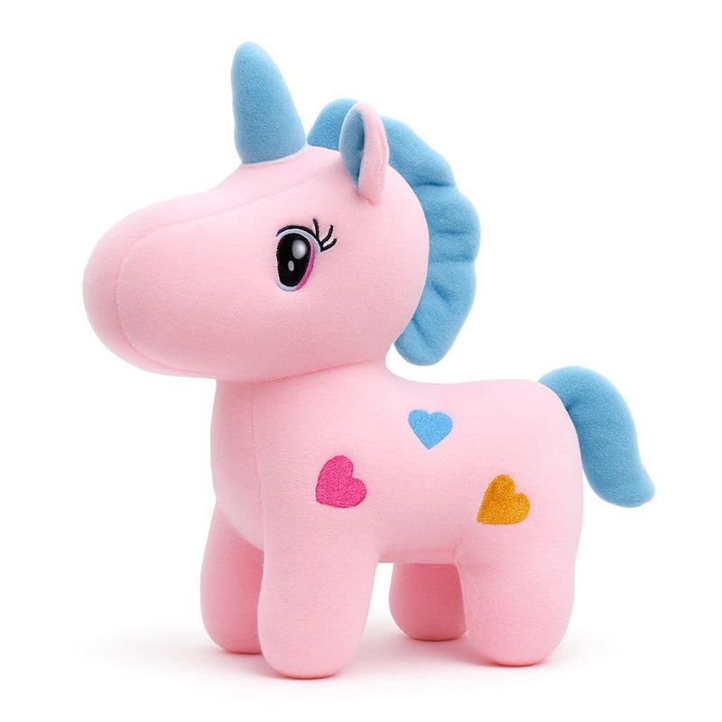 EITHEO Unicorn Teddy Bear Plush Soft Toy Cute Kids Birthday Animal Baby Boys/Girls (25 cm, Pink) -Soft Toy for Baby Girl Birthday Return Gift - Image 5