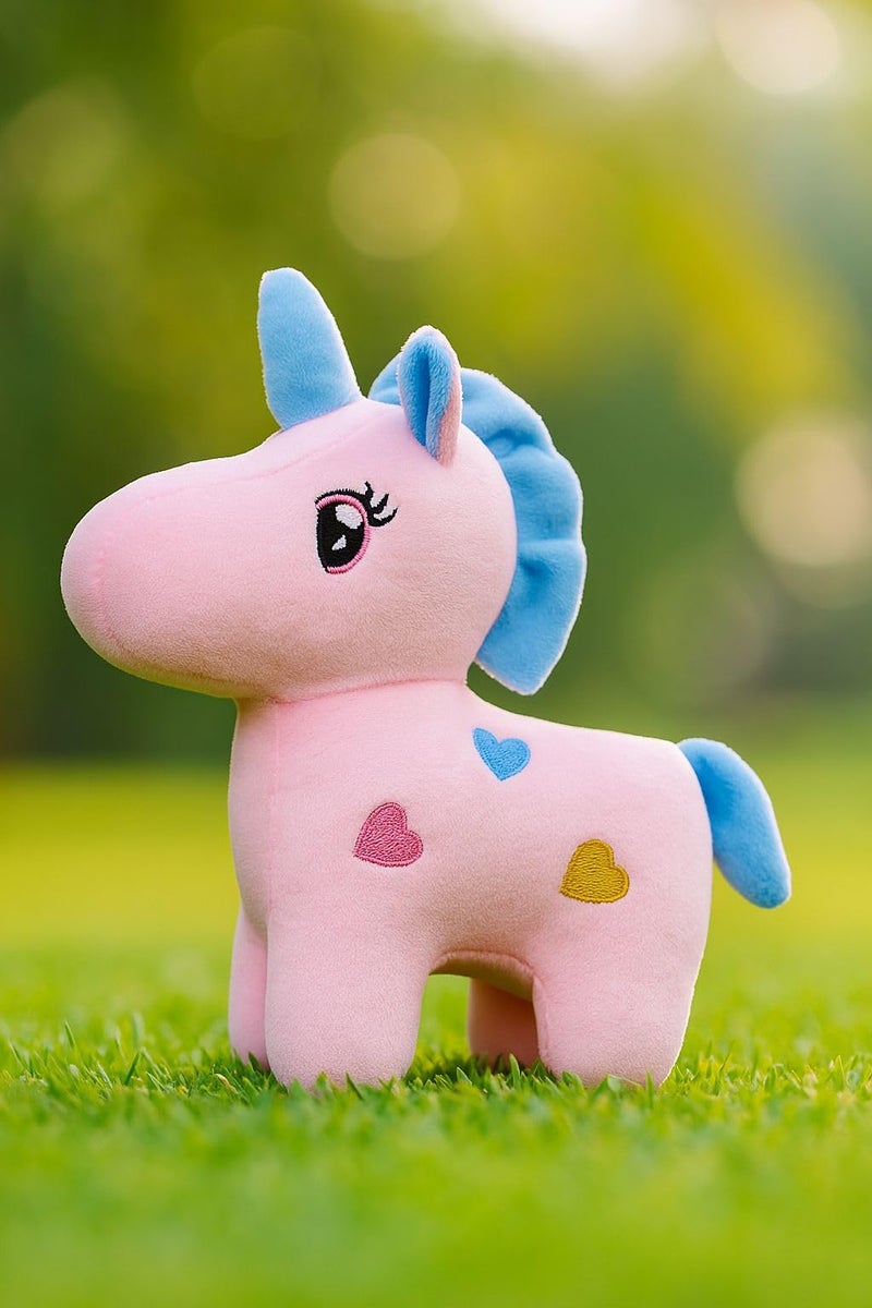 EITHEO Unicorn Teddy Bear Plush Soft Toy Cute Kids Birthday Animal Baby Boys/Girls (25 cm, Pink) -Soft Toy for Baby Girl Birthday Return Gift - Image 2