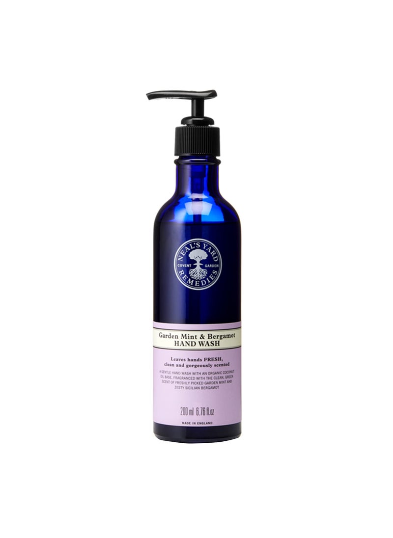 Neal's Yard Remedies - Neal's Yard Remedies Garden Mint & Bergamot Hand Wash | Refreshing Hand Soap | Certified Organic Hand Soap | 6.76 fl. oz. - Image 1
