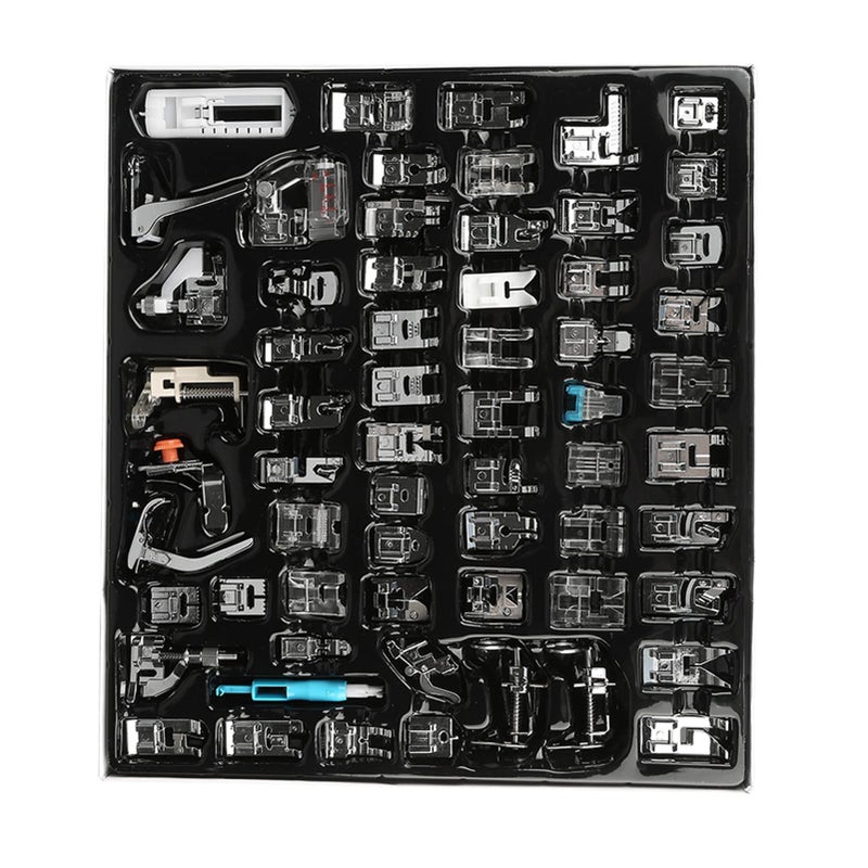 62pcs Sewing Machine Presser Foots Set Sewing Machine Accessories Kit for Babylock Elna Sewing Machines
