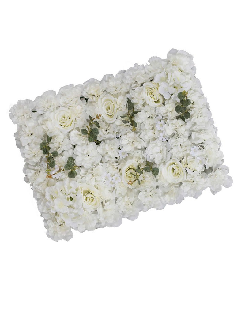 توشيونيكس لوحات خلفية جدارية من الزهور الاصطناعية 40 × 60 سم - لوحة جدارية زهرية بلون وردي فاتح، خلفية زفاف مثالية لتزيين حفلات توديع العزوبية وأعياد الميلاد - Image 1