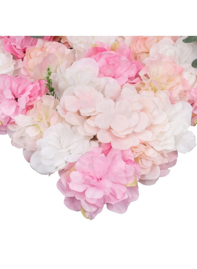 توشيونيكس لوحات خلفية جدارية من الزهور الاصطناعية 40 × 60 سم - لوحة جدارية زهرية بلون وردي فاتح، خلفية زفاف مثالية لتزيين حفلات توديع العزوبية وأعياد الميلاد - Image 5