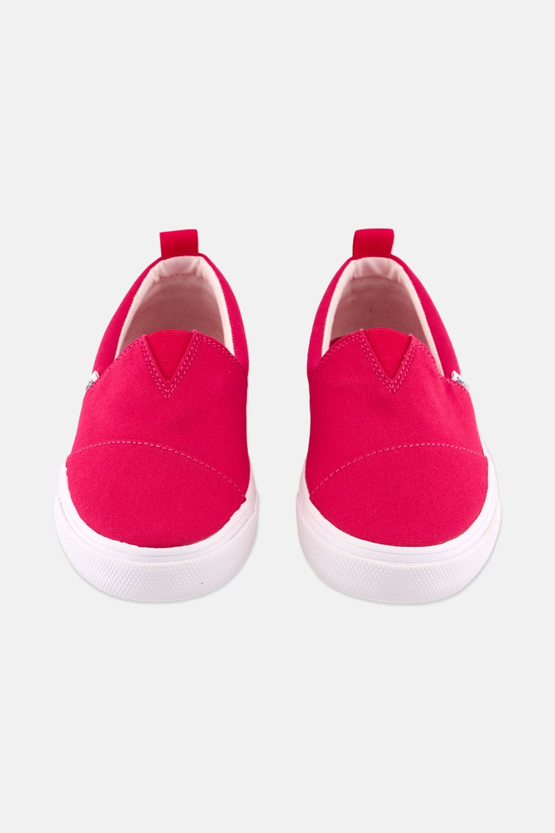 TOMS Kid Girl Alpargata Fenix Slip On Casual Shoes, Pink/White - Image 3