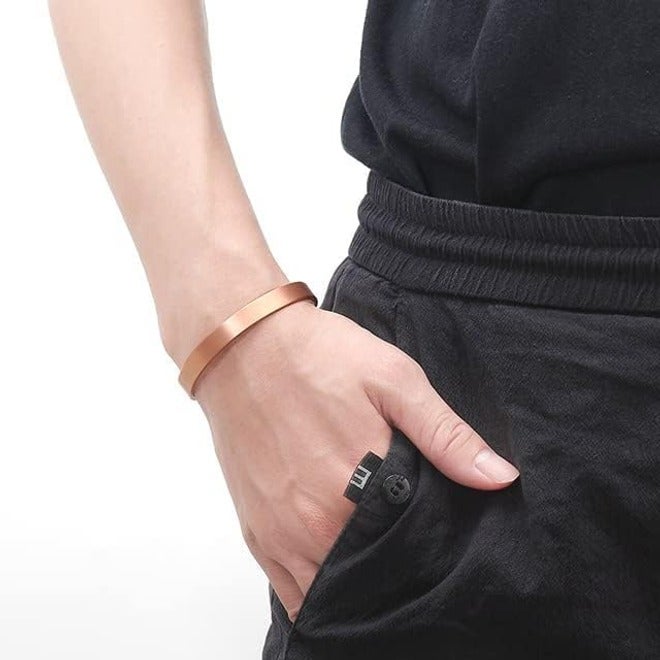 Joyzzz Pure Copper Magnetic Bracelets - Adjustable Cuff Bangle for Men & Women - Image 2