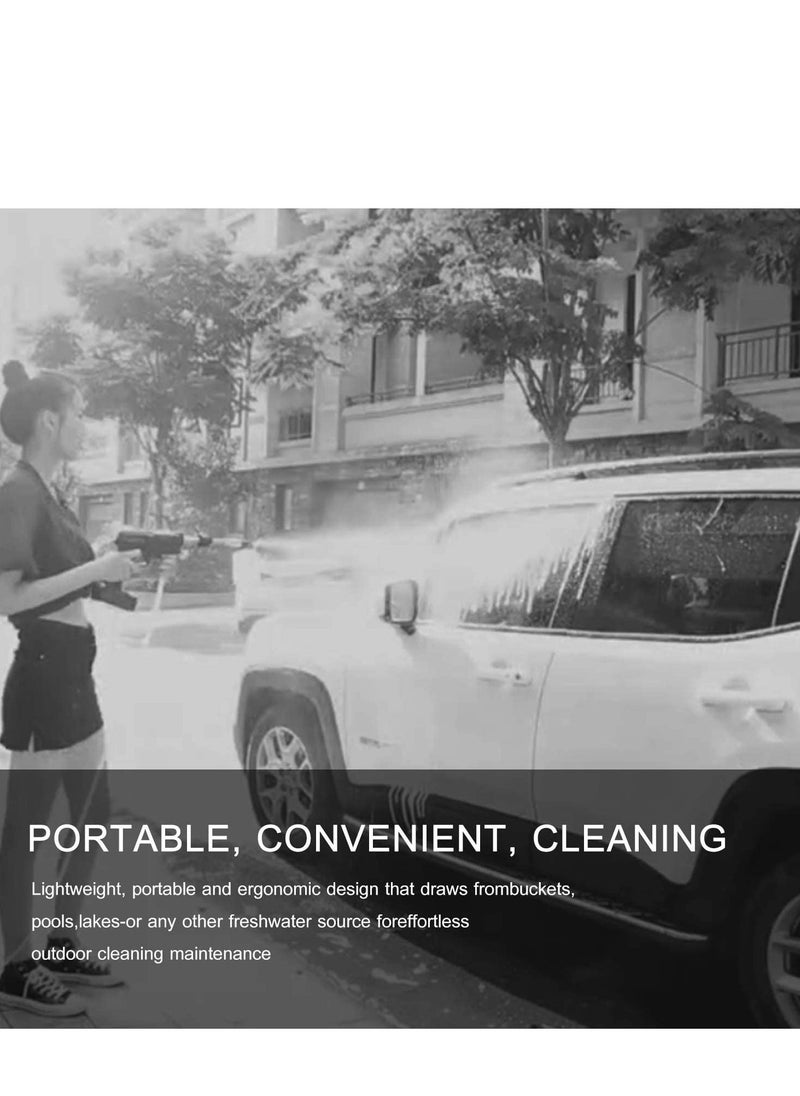 BGM 24V Cordless Portable Washer Electric High Pressure Cleaner Machine 200W 30Bar Lithium Handheld Car Cleaning Device With Foam Generator Nozzle Water Pump  - Image 5