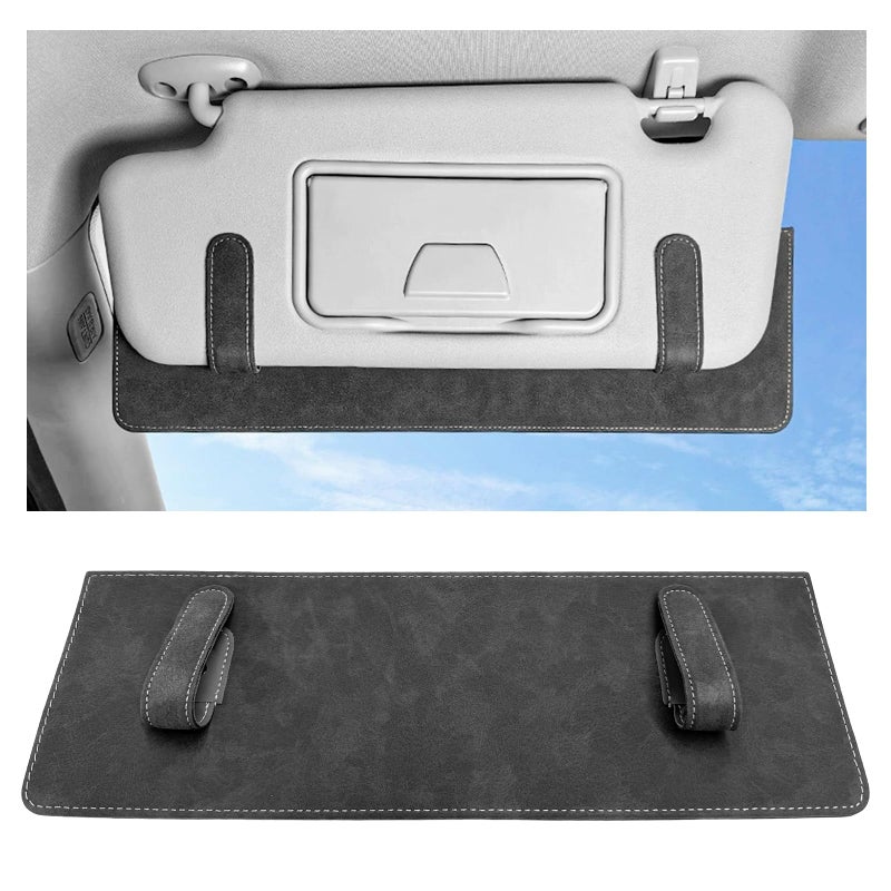 NYTKL Sun Visor Extender for Car AntiGlare Sunvisor Extension Shade Attachment for Safe Driving ClipOn Sun Blocker Sunshade Extender Protect Driver Passenger from UV Rays Dark Gray - Image 2