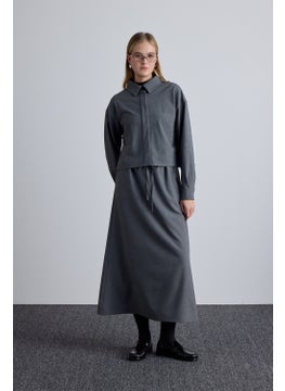 Manuka Waist Adjustable Skirt Gray  - Image 1