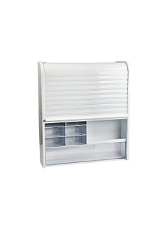 Primanova multi purpose locker can be used as a medicine cabinet cosmetic accessory 14 transparent drawers decorative sliding front door transparent white - pzsku/Z8F97958F76177612F38AZ/45/_/1673957403/5145420f-bb9d-4d2d-a4d5-ac8424be074a