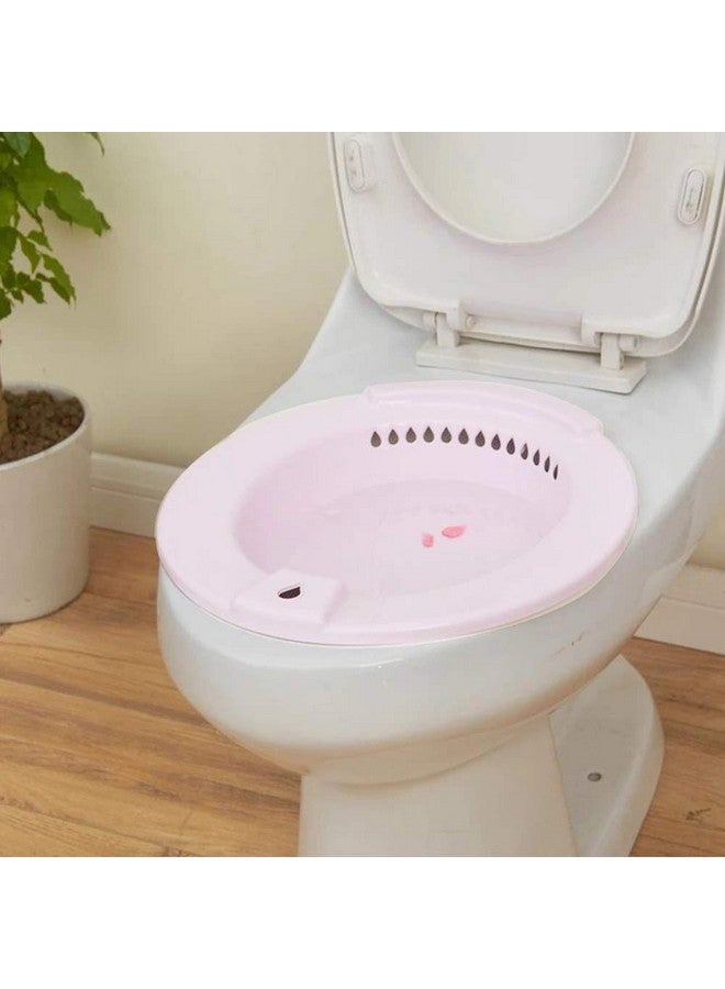 Okayji Sitz Bath Tub for Piles Fissures Pain Relief and Post Surgery Recovery (Pink) - Image 1