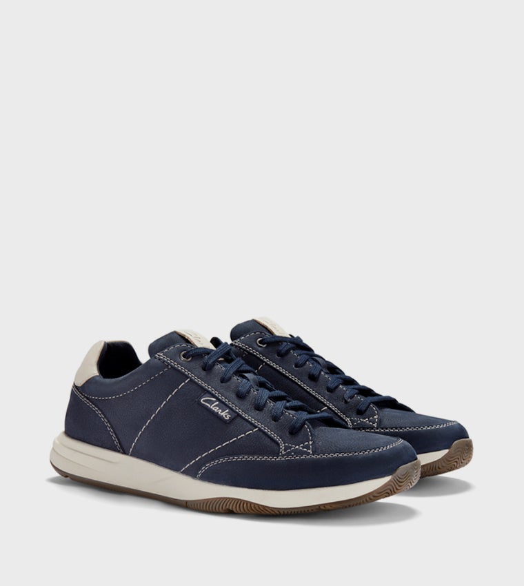 clarks Townview Lace Navy Nubuck - Image 4