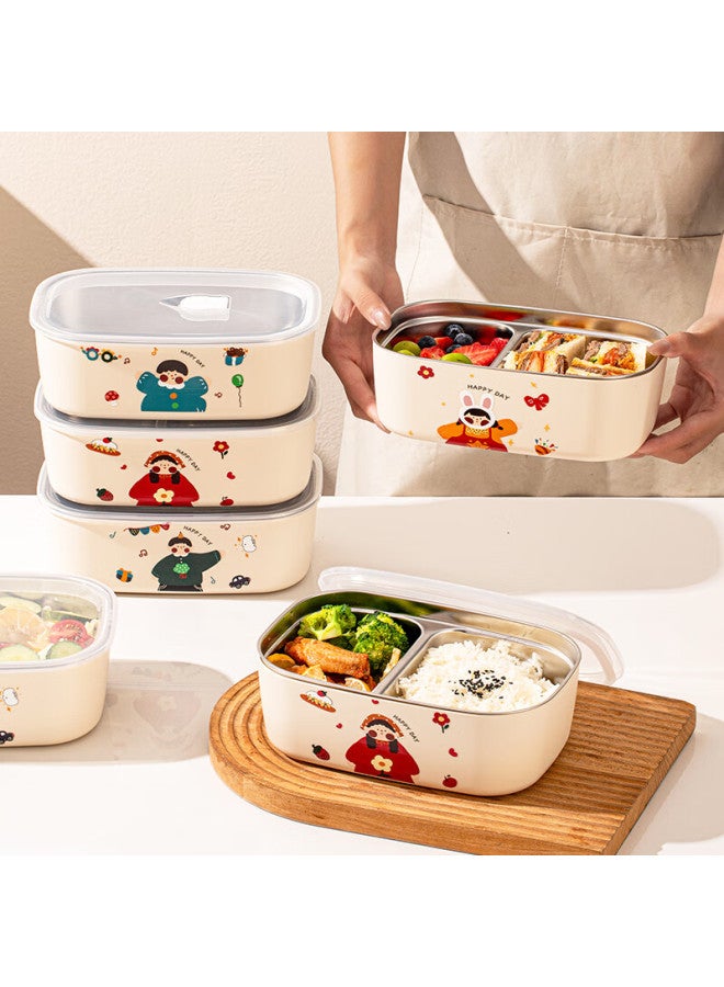 Treejack 304 Stainless Steel Lunch Box Camping Office Home Bento Box Fruit Vegetable Refrigerator Snack Fresh-keeping Storage Box - Image 4