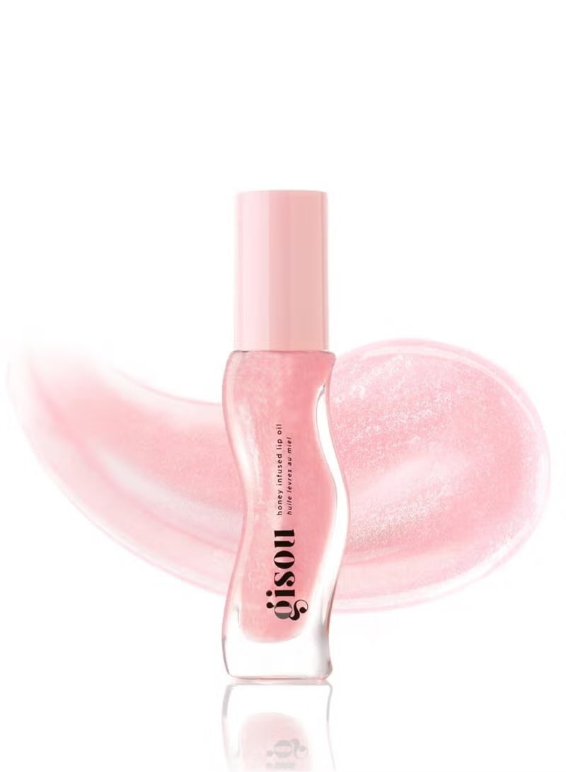 جيسو زيت جيسو للشفاه المرطب الغني بالعسل مُرطب مغذي للشفاه الجافة، يتمتع بلمعان عالي وملمس ناعم، بلون وردي لامع شفاف، بعطر بطيخ منعش "ووترميلون شوغر"، سعة 8 مل. - Image 1