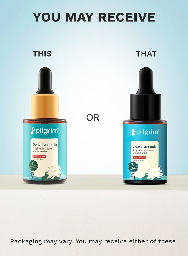 PILGRIM Alpha Arbutin & Vitamin C Brightening Face Serum (Sample) - Image 2