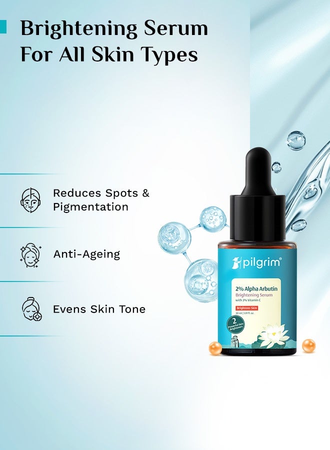 PILGRIM Alpha Arbutin & Vitamin C Brightening Face Serum (Sample) - Image 3