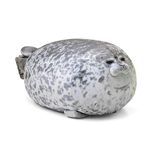 LVFEIFAN Chubby Spotted Seal Plush Stuffed Animal Pillow - Image 1