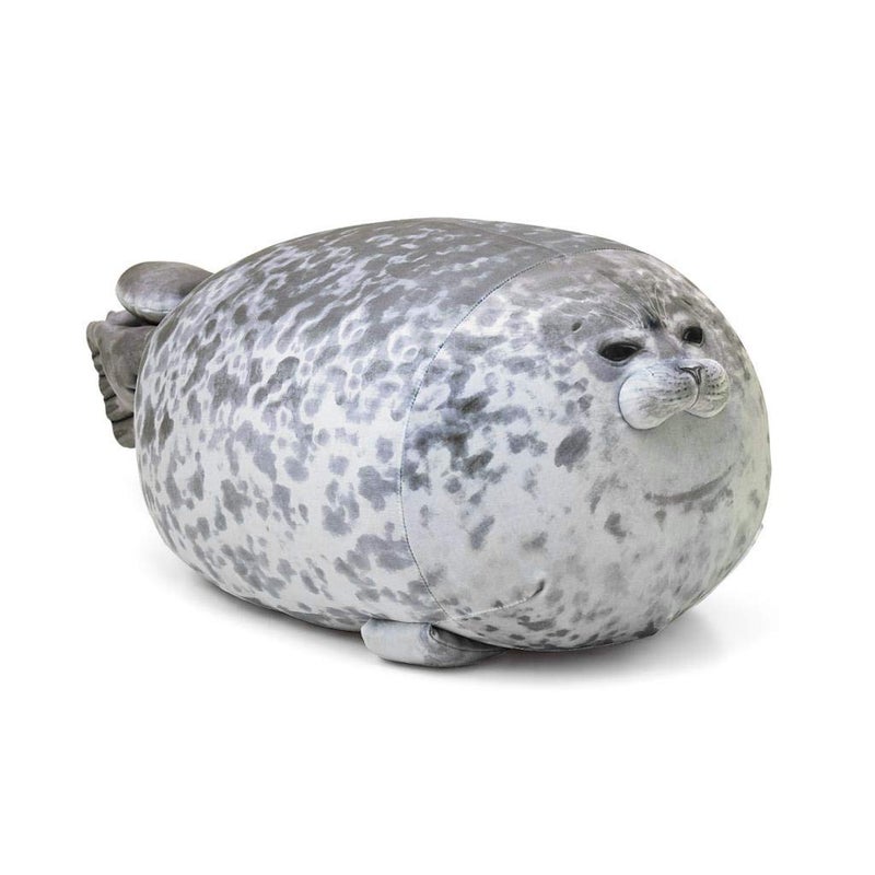 LVFEIFAN Chubby Spotted Seal Plush Stuffed Animal Pillow - Image 2
