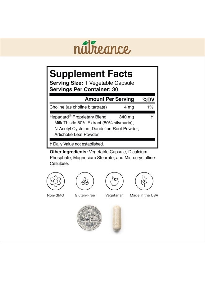 Hepagard Natural Liver Support Supplement Capsule with N-Acetyl Cysteine (NAC) - Non-GMO, Gluten-Free  - Image 4