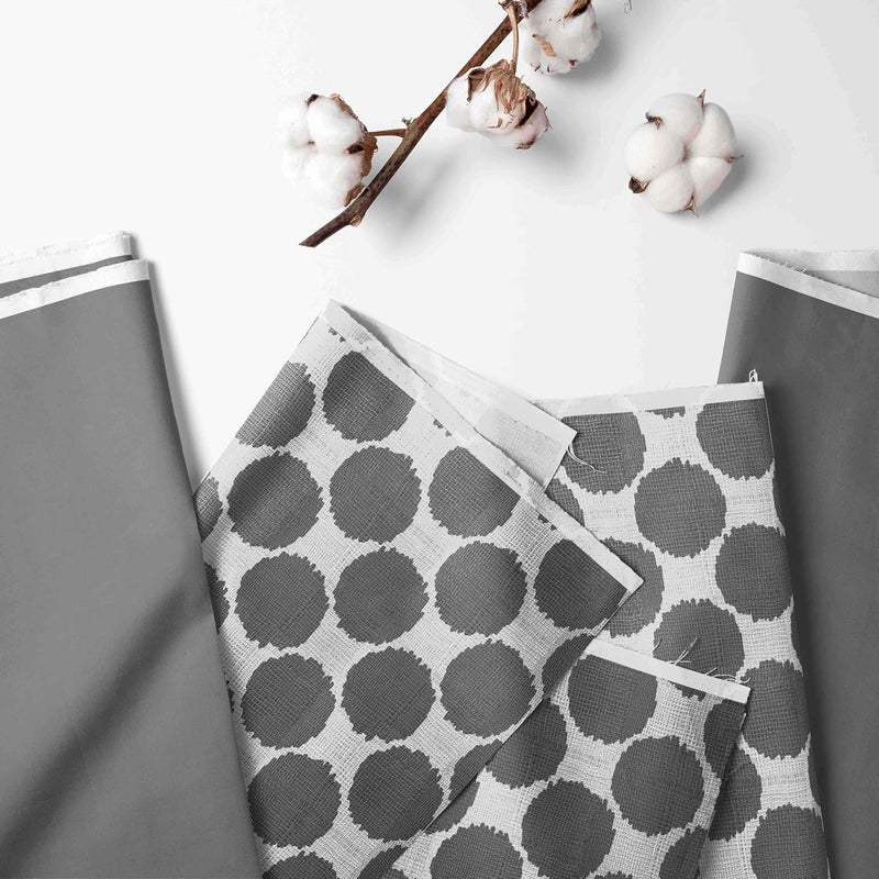 Bacati Ikat Dots Muslin Fabric Nursing Pillow Cover Only Nursing Pillow Cover Only Grey - Image 2