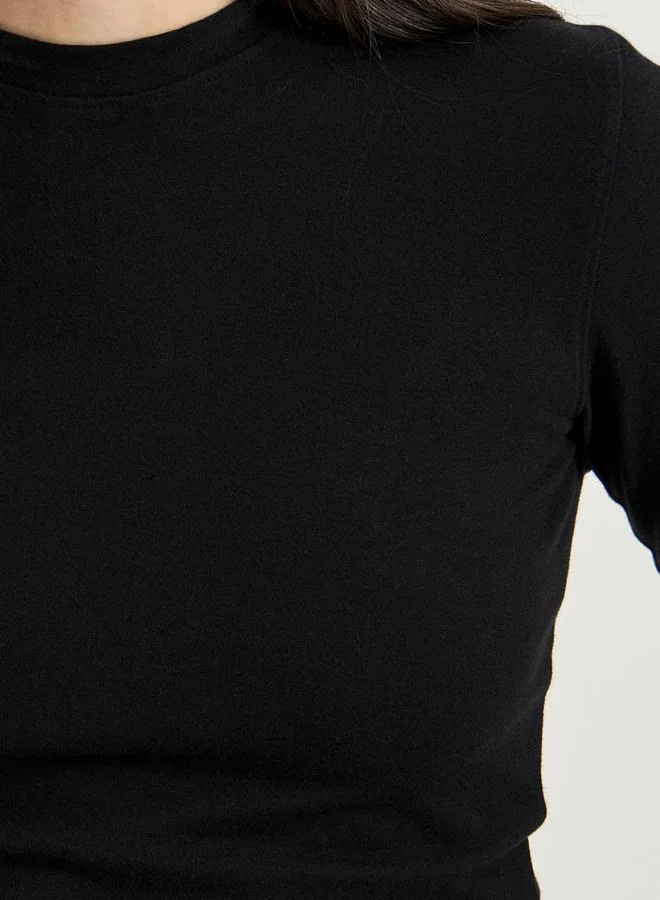 Styli Pack of 2 - Solid Round Neck T-Shirt