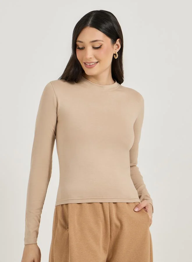 Styli Pack of 2 - Solid Round Neck T-Shirt