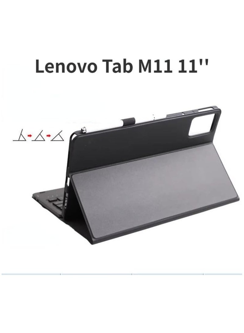 Bluetooth Touched Keyboard Compatible with Lenovo Tab M11 11 inch TB-330FU/TB-331FC Keyboard Case with Pen Holder Protective for Tab M11 Tablet - Image 2