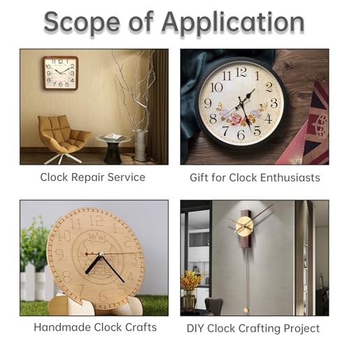 MovFlax Clock Mechanism Replacement, 13mm(1/2 Inch) Long Shaft 5mm(3/16 Inch) Thread Quartz Clock Movement Jumping Seconds Parts (hangless-13mm(1/2Inch) Shaft-5mm(3/16inch) Thread, Piece, 1) - Image 4