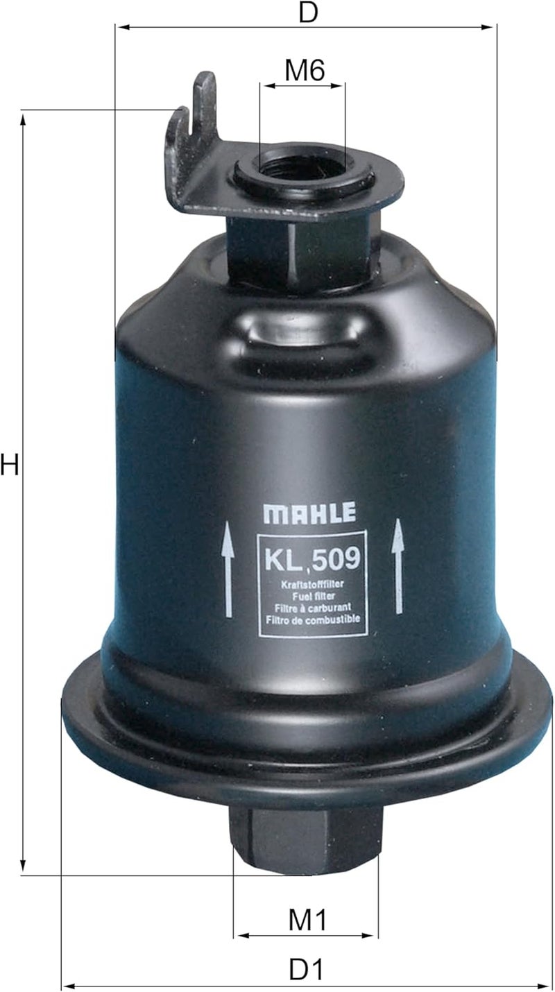 MAHLE KL 509 Fuel Filter for Passenger Cars - Image 3