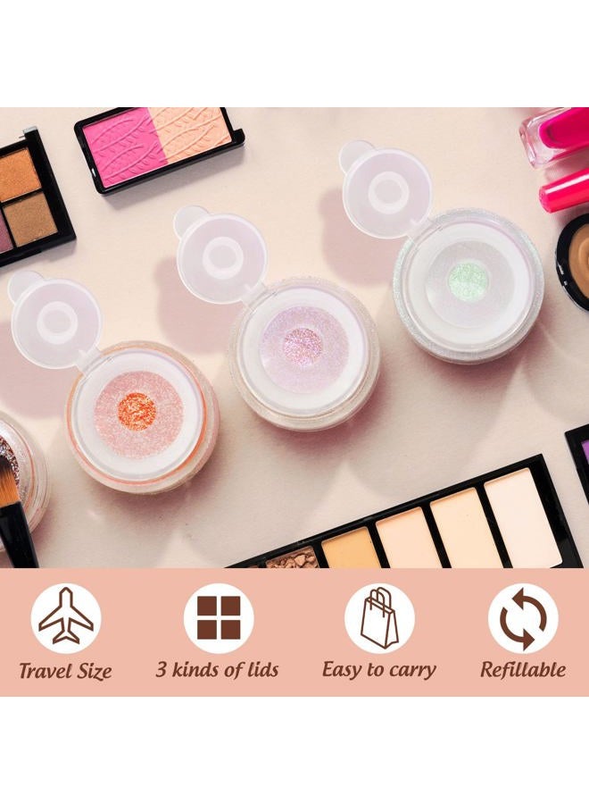 RAYNAG 6 Pieces Mini Empty Loose Powder Bottle Travel Cosmetic Glitter Powder Eye Shadow Powder Box with Sifter and Lids (Single hole) - Image 5