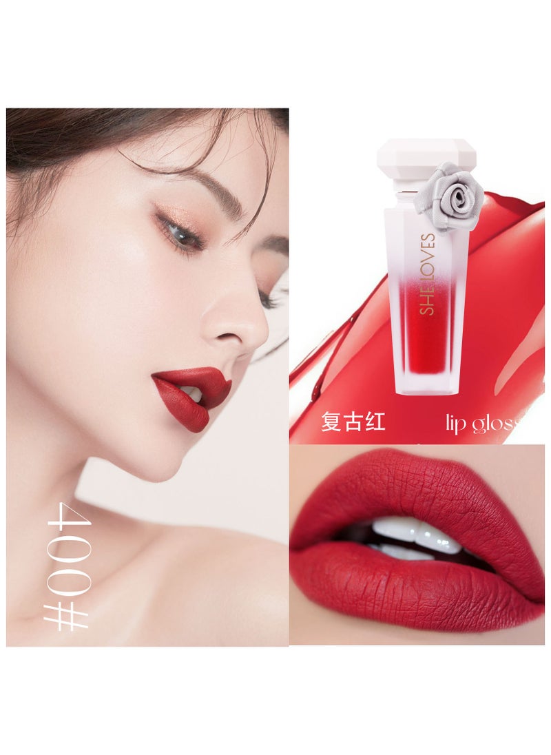 Sheloves Lipstick Matte Liquid Lipstick Makeup For Women Velvet Long Lasting Waterproof Highly Pigmented Colour Quick-Drying, Smudge-Proof, Nourishes, Conditions,Ultra Soft Moisturizes (400#)  - Image 1