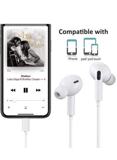ELTRAZONE Earbuds/Headphone with Lightning Connector(Built-in Microphone & Volume Control) in-Ear Stereo Headphones Headset Compatible with iPhone14/SE/11/X/8 7-All iOS System[Apple MFi Certified]Plug and play  - Image 2
