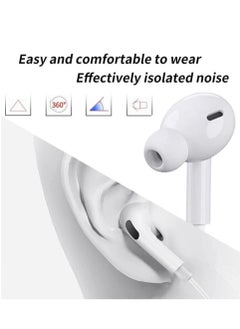 ELTRAZONE Earbuds/Headphone with Lightning Connector(Built-in Microphone & Volume Control) in-Ear Stereo Headphones Headset Compatible with iPhone14/SE/11/X/8 7-All iOS System[Apple MFi Certified]Plug and play  - Image 4