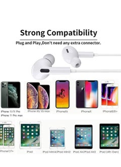 ELTRAZONE Earbuds/Headphone with Lightning Connector(Built-in Microphone & Volume Control) in-Ear Stereo Headphones Headset Compatible with iPhone14/SE/11/X/8 7-All iOS System[Apple MFi Certified]Plug and play  - Image 5