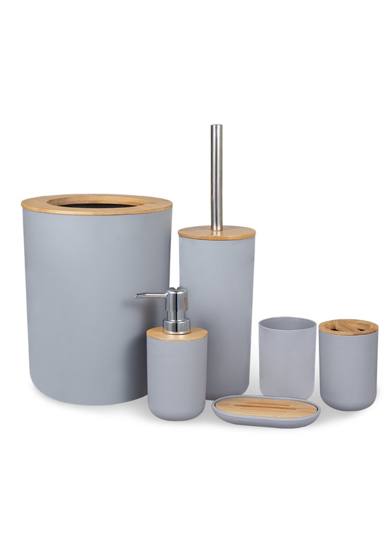 LOULUEN مجموعة حامل فرشاة الأسنان 6 في 1