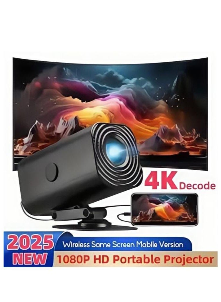 Mini Portable Projector 5G Wifi 6 BT 5.0 Android 11, Projector 4K 1080P Full HD Support 8000 Lumens, Horizontal Keystone Correction Auto Led Projector, 180°Rotating Projector for Telephone  - Image 1