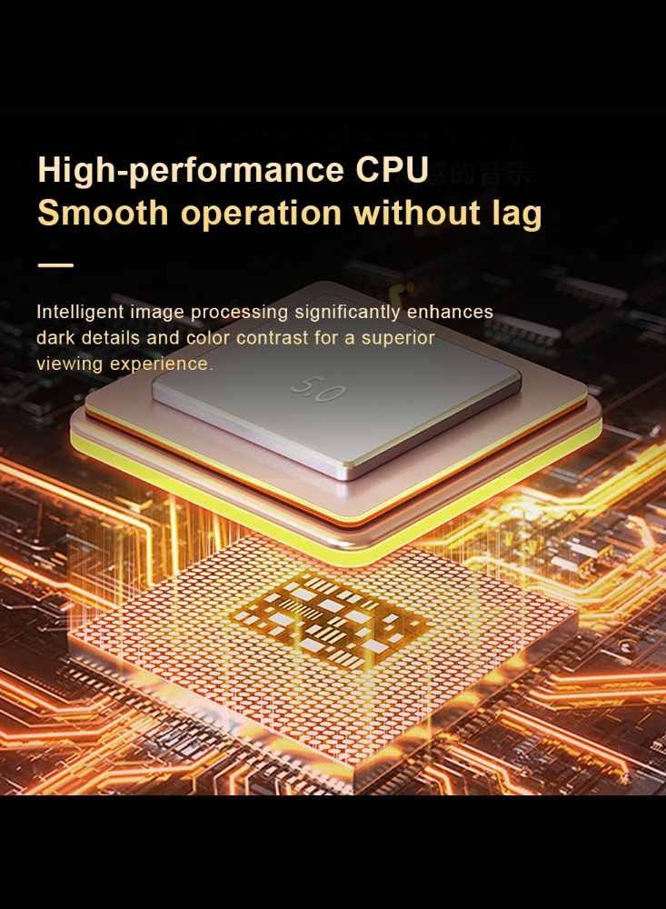 Mini Portable Projector 5G Wifi 6 BT 5.0 Android 11, Projector 4K 1080P Full HD Support 8000 Lumens, Horizontal Keystone Correction Auto Led Projector, 180°Rotating Projector for Telephone  - Image 3