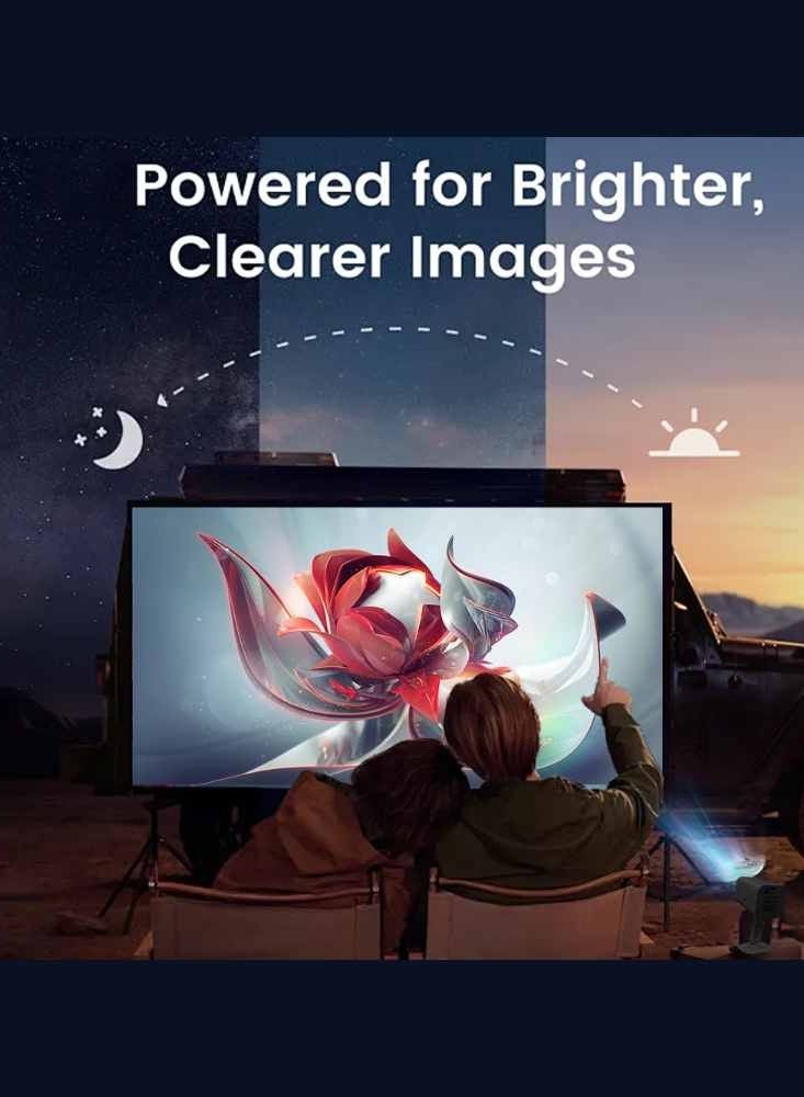 Mini Portable Projector 5G Wifi 6 BT 5.0 Android 11, Projector 4K 1080P Full HD Support 8000 Lumens, Horizontal Keystone Correction Auto Led Projector, 180°Rotating Projector for Telephone  - Image 5