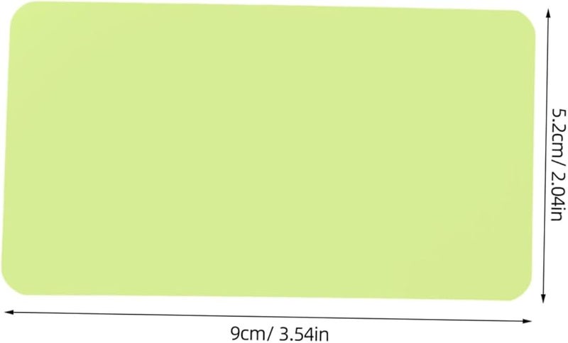 Green Blank Vocabulary Cards 100pcs Rounded Corners Smooth Writing for Notes Messages Projects - Image 3