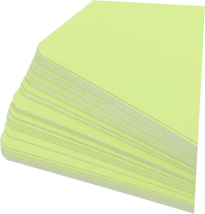 Green Blank Vocabulary Cards 100pcs Rounded Corners Smooth Writing for Notes Messages Projects - Image 4