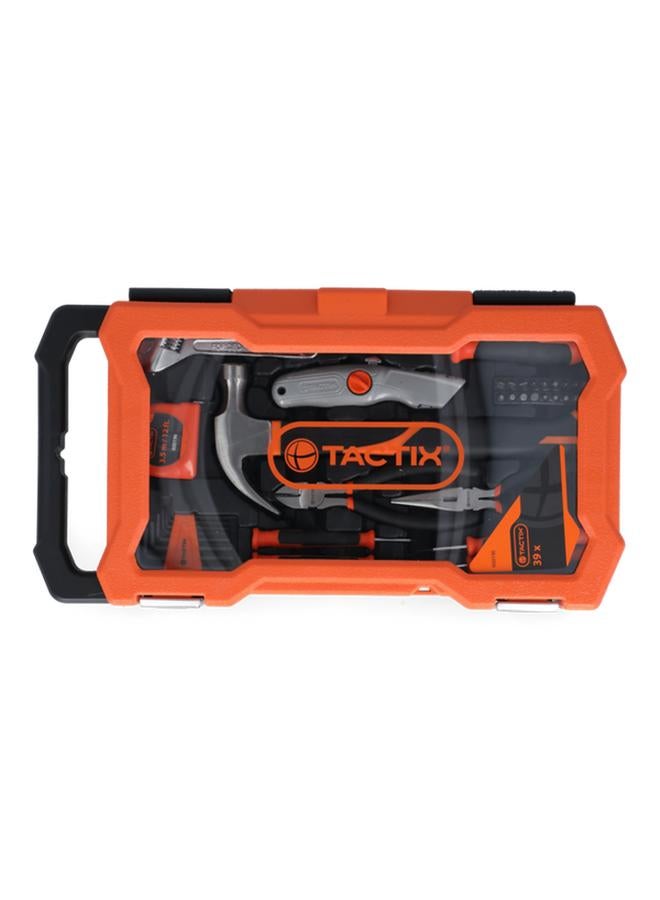 Tactix 39-Piece Household Tool Set Orange and Black - Image 5